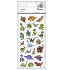 Naklejki wypukłe miękkie dinozaury 25szt