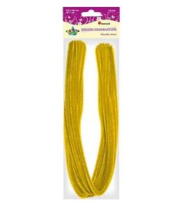 Druciki dekoracyjne 0,6x50cm żółte 15szt