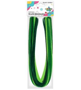 Druciki 0,6x50cm 15szt zielone