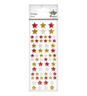 Naklejki foliowe gwiazdki mix 66 szt.