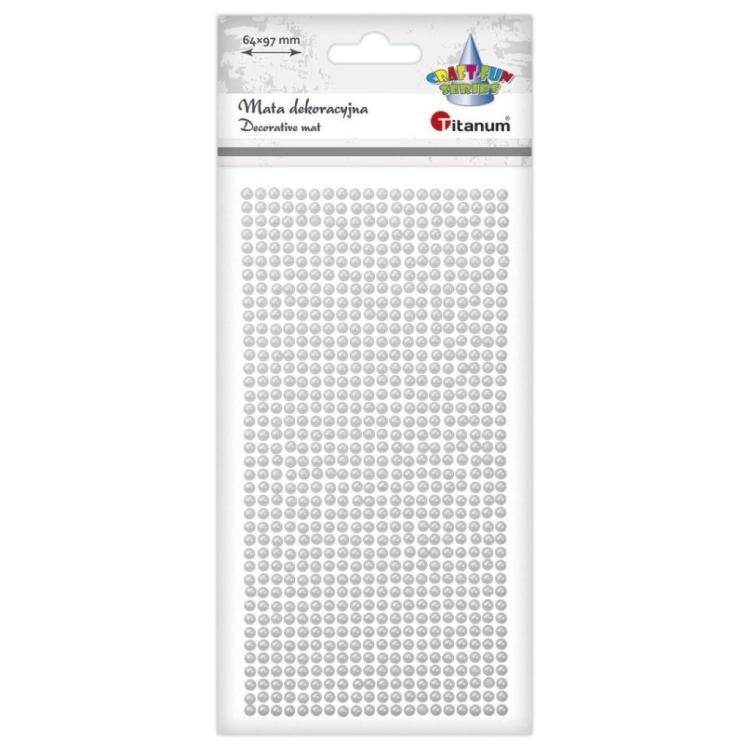 Mata dekoracyjna Perełki białe 800szt