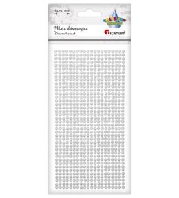 Mata dekoracyjna Perełki białe 800szt