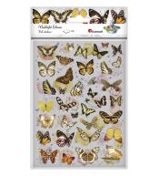 Naklejki foliowe 2 plansze motyle, kwiaty