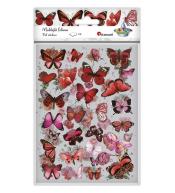 Naklejki foliowe 2 plansze motyle, kwiaty
