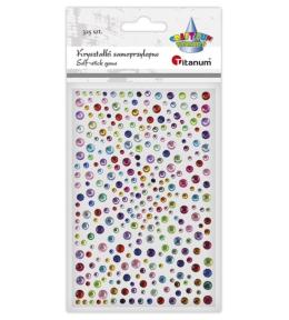 Kryształki samoprzylepne Okrągłe mix 325szt