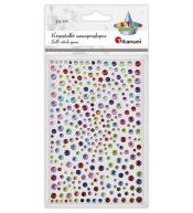 Kryształki samoprzylepne Okrągłe mix 325szt