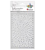 Kryształki samoprzylepne Okrągłe srebrne 325szt