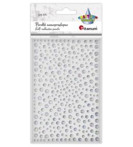 Kryształki samoprzylepne Okrągłe srebrne 325szt