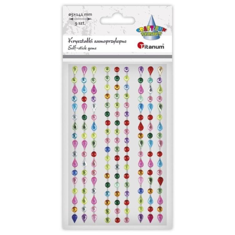 Perełki samoprzylepne Paski mix 9szt