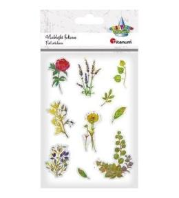 Naklejki foliowe kwiaty 10szt