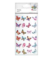 Naklejki foliowe motyle mix 24szt.