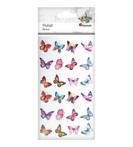 Naklejki foliowe motyle mix 24szt.