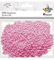 Kulki styropianowe 8g różowe mix 4-6mm