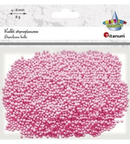 Kulki styropianowe 8g różowe mix 4-6mm