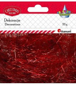 Włos anielski 20g czerwony metaliczny