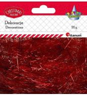 Włos anielski 20g czerwony metaliczny