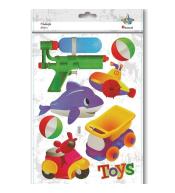 Naklejki wypukłe miękkie toys mix 8szt