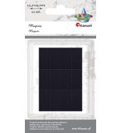 Magnesy samoprzylene prostokątne 12,7x25mm 12szt