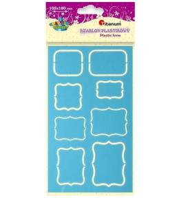 Szablon plastikowy 105x180mm ramki mix