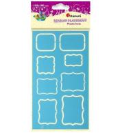 Szablon plastikowy 105x180mm ramki mix