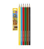 Kredki ołówkowe sześciokątne 6 kolorów