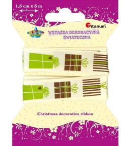 Wstążka materiałowa 15mm x 3m prezenty