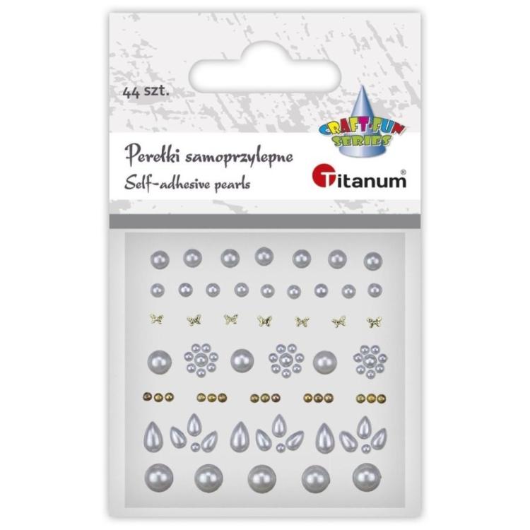 Perełki samoprzylepne mix 44szt