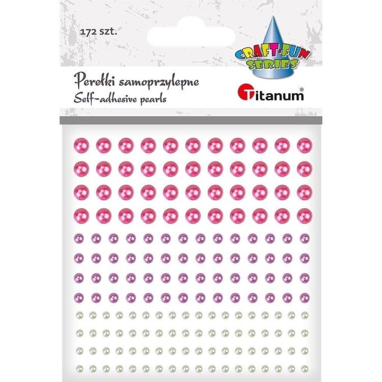 Perełki samoprzylepne okrągłe mix 172szt
