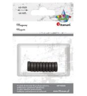 Magnesy okrągłe czarne 10mm 10szt