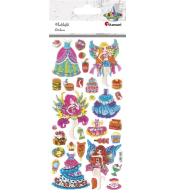 Naklejki wypukłe wróżki i stroje mix 31szt