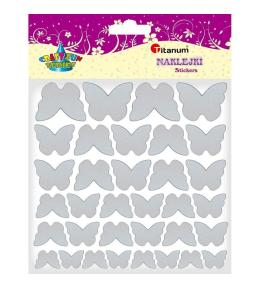 Naklejki materiałowe motyle mix 34szt