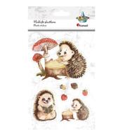 Naklejki foliowe jeże 7szt