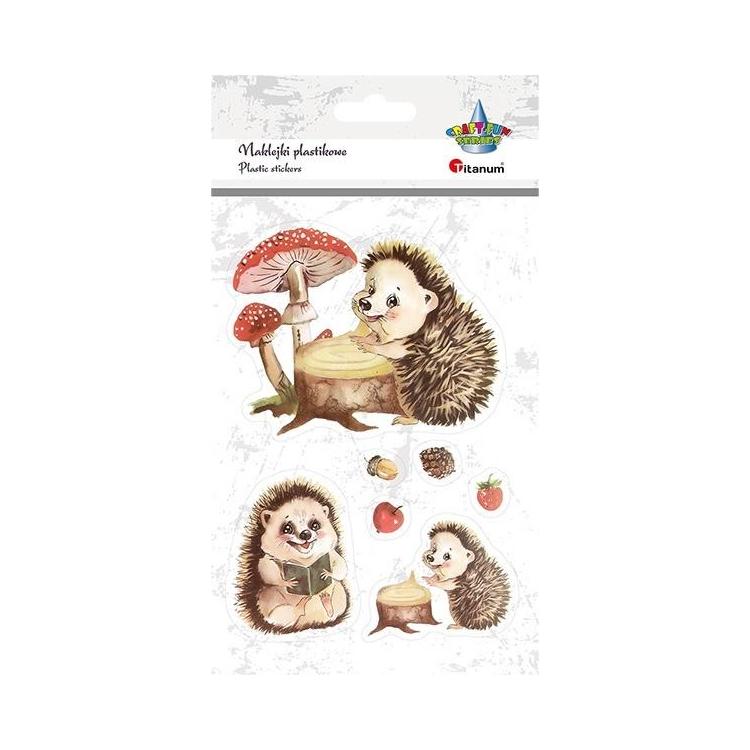 Naklejki foliowe jeże 7szt