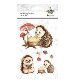 Naklejki foliowe jeże 7szt