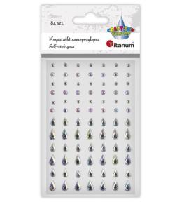 Kryształki samoprzylepne Krople 84szt