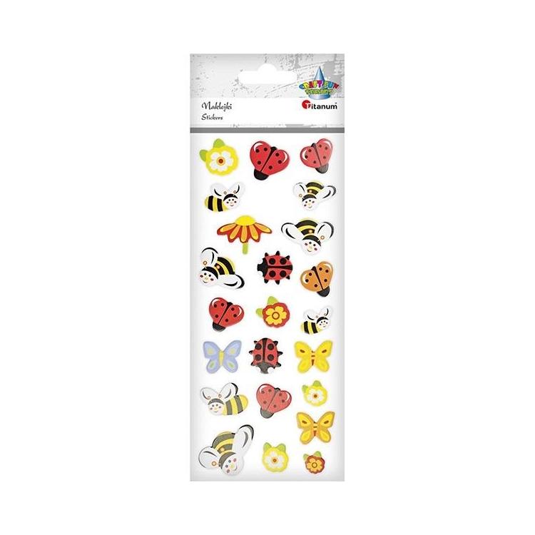 Naklejki piankowo-papierowe 3D owady mix 23szt.