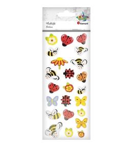 Naklejki piankowo-papierowe 3D owady mix 23szt.