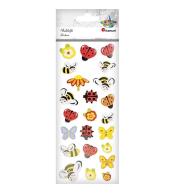 Naklejki piankowo-papierowe 3D owady mix 23szt.