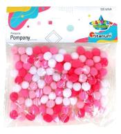 Pompony poliestrowe 10mm mix 120szt