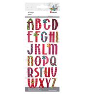 Naklejki wypukłe miękkie alfabet 26szt
