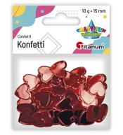 Konfetti serca czerwone 10g