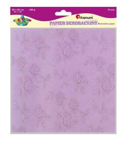 Papier dekoracyjny tłoczony róże mix 10szt