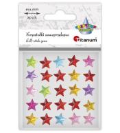 Kryształki samoprzylepne Gwiazdki mix 25szt