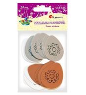 Naklejki piankowe Pisanki 37x45mm mix 16szt