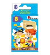 Kredki świecowe 8 kolorów