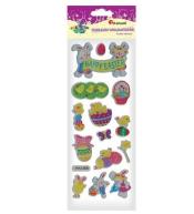 Naklejki wypukłe Happy Easter mix 14szt