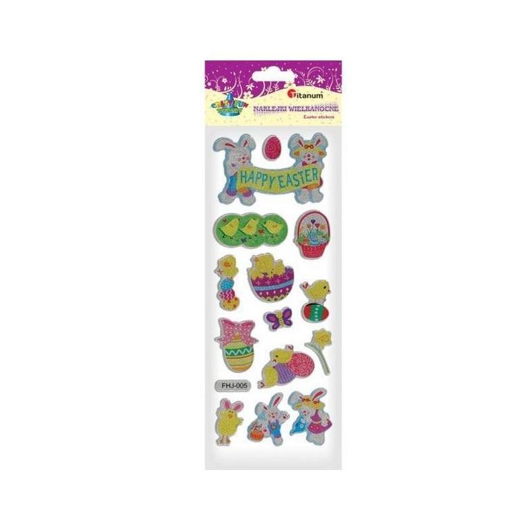 Naklejki wypukłe Happy Easter mix 14szt