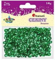 Cekiny 7mm metaliczne zielone