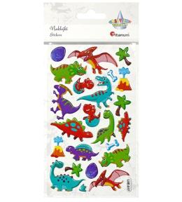 Naklejki wypukłe dinozaury 23szt