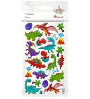 Naklejki wypukłe dinozaury 23szt